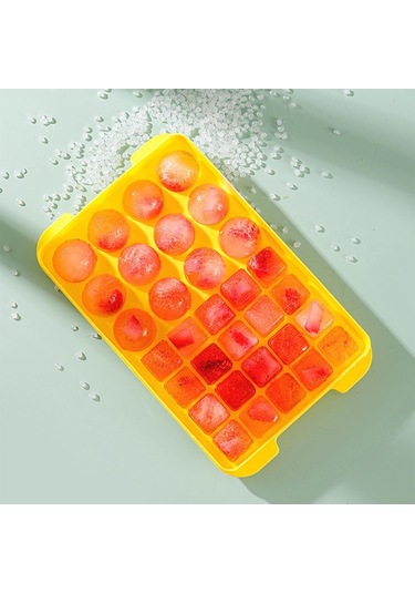 32 Gözlü Silikon Buz Küpü Tepsisi Buz Kalıpları Buz Izgarası Kalıbı Buz Yapıcı Kalıplar Kendin Yap Ev Yapımı Dondurucu Dondurma Aletleri Mutfak Aksesuarları Arı Beyaz