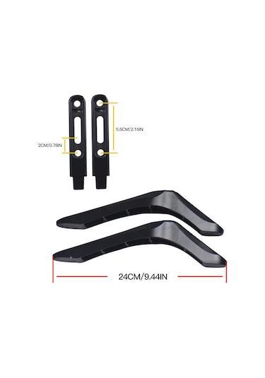 Mufunye 32-65 İnç Lcd/led Tv Ayakları, Çelik Yapı, 88 Lbs Yük Kapasitesi, Yüksekliği Ayarlanabilir, Kayma Ve Çizik Korumalı St08