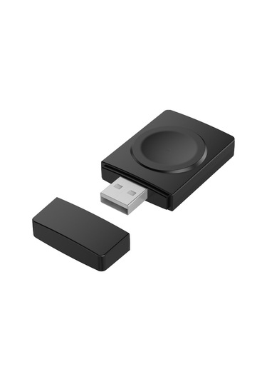 iOs Watch Uyumlu Serisi İçin S02 Usb Magnicy iOs Watch Uyumlu Kart Okuyucu İşlevi İle Kablosuz Şarj Cihazı Siyah