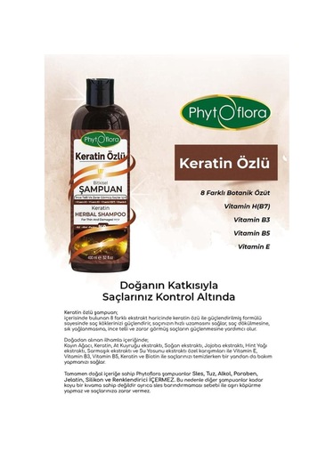 Phytoflora Keratin Özlü Şampuan 400 ML