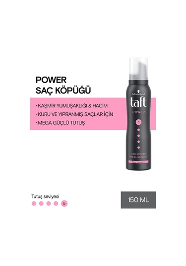 Taft Power Kaşmir Köpük 150 Ml X 2 Adet set-hnkl-2225-1359