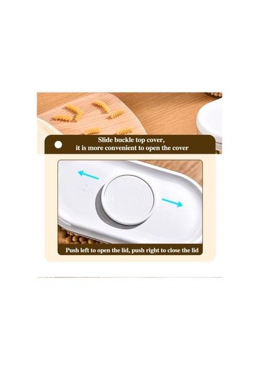 Hava Geçirmez Gıda Saklama Kabı Kapaklı Mühürlü Kavanoz Gıda Sınıfı Bpa İçermez Diğer