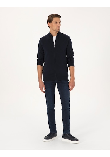 Pierre Cardin Erkek Lacivert Hırka Triko 50317409-vr033 Lacivert