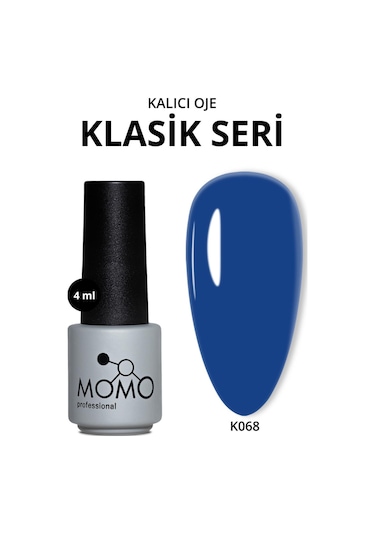 Momo Professional Kalıcı Oje K068 Kobalt Mavisi 4 Ml