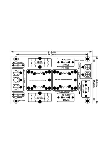 Maiyame 10a Emı Güç Filtresi, Ac 110-250v, Üç Aşamalı Filtreleme, Yüksek Frekans Gürültüsünü Azaltır