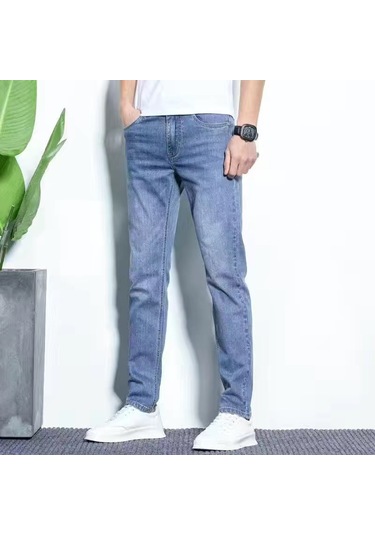 Erkek Streç Kot Pantolon Mavi