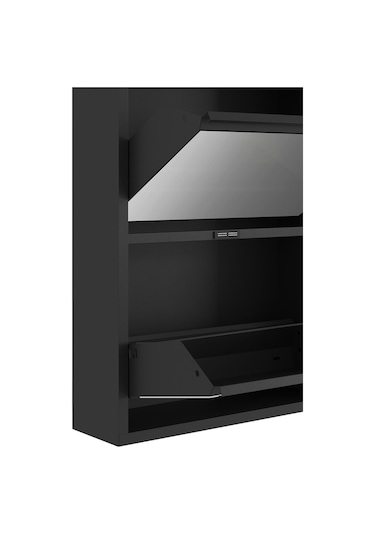 Ceha 4'lü Metal Ayakkabılık - Siyah/Aynalı K.AYK-4/A/P9005