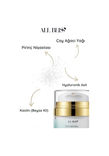 All Bliss Matlaştırıcı Yüz Kremi 50 Ml