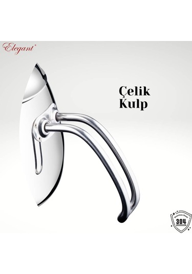 Damla Orta Boy Çelik Kulplu Çaydanlık Takımı Çelik