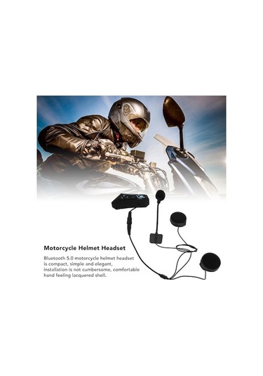 Jokmae Qianfan Otomatik Motosiklet Kulaklık, Kask İçin Bluetooth Çağrı Sistemi Bt22 Tf Model