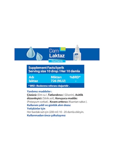 Dam Laktaz Oral Damla 20 ML