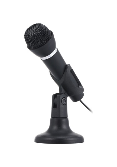 Mufunye Standlı Mini Mikrofon 3.5mm Jaklı Masa Mikrofonu Bilgisayar Oyun Kayıt Sohbet Şarkı Söyleme Toplantı