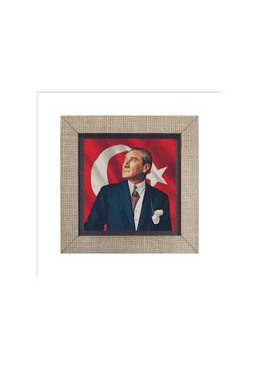 Mustafa Kemal Atatürk Baskılı Mdf Magnet 7x7 351