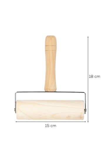 Porsima 2076 Ahşap Saplı Rulo Merdane - Oklava