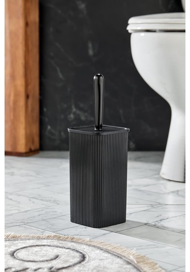 Wc Fırçası & Tuvalet Fırçası Siyah 2 Parça Siyah