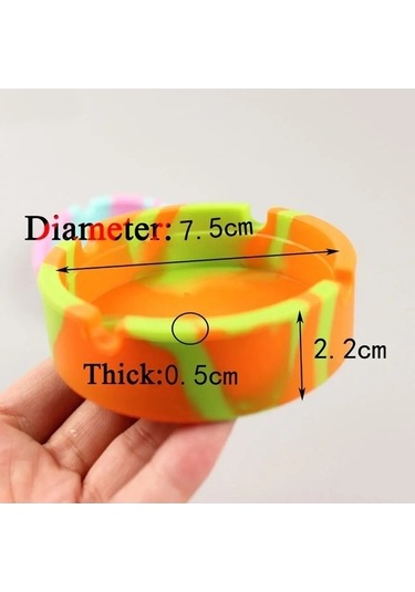 Ulzyvf Yuvarlak Yumuşak Sıcaklık Portakal Küllük, Dayanıklı Dayanımıanti-düşme, Çevre Pp