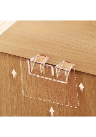 Periboia 4 Adet Raf Destek Aparatı Dolap İçi Raflar İçin 4&amp Çok Renkli