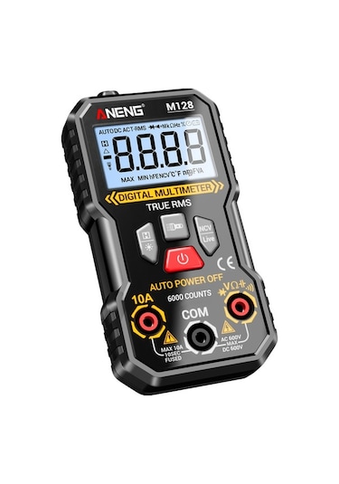 Besthome1 Aneng M128 Dijital Multimetre: 6000 Sayım, Yüksek Hassasiyetli Ak-dc Voltaj, Direnc, Ncv Testeri, Lcd Işık, Veri Tutm