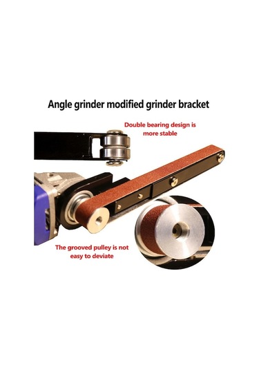 Didadodo Açılı Taşlama Mak. İçin Pratik Zımpara Kayışı Dönüştürme Aparatı - Alüminyum Alaşımlı
