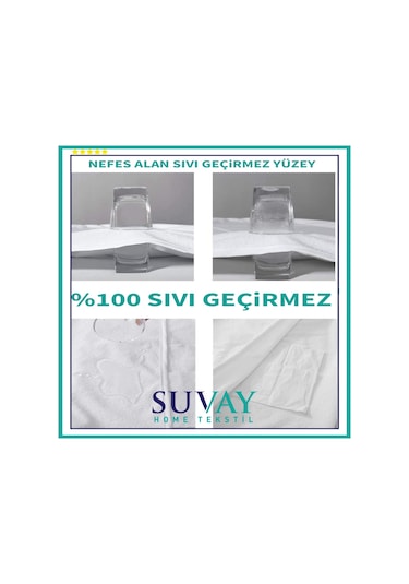 Suvay Micro Su Sıvı Geçirmez Alez Tek Ve Çift Kişilik Alez