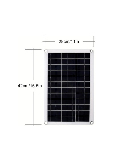 Besthome1 20 W Esnek Güneş Paneli Kiti Roy-1, Çift Usb Taşınabilir Şarj Cihazı, Cep Telefonu Şarj, Kamp, Karavan, Araba