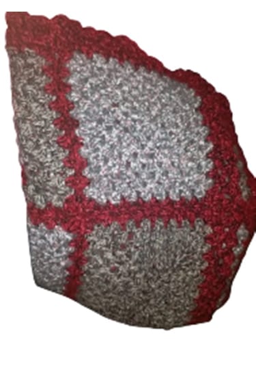 El Örgüsü Tek Kişilik Patchwork Tam Boy Kalın Battaniye Çok Renkli