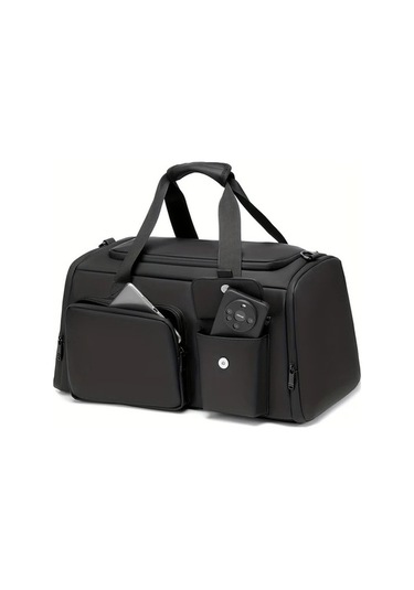 Sandwich Dayanıklı Nylon Seyahat Çantası, Omuz Askılı, Yüksek Kapasiteli, Gri Renk Gri