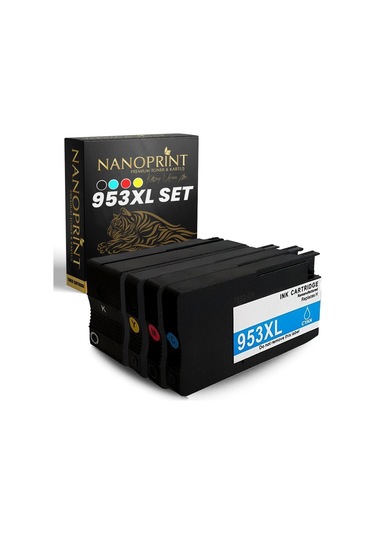 Hp 953Xl Uyumlu Takım Kartuş 4'Lü Set /8210/8710/8715/8720/8725/8