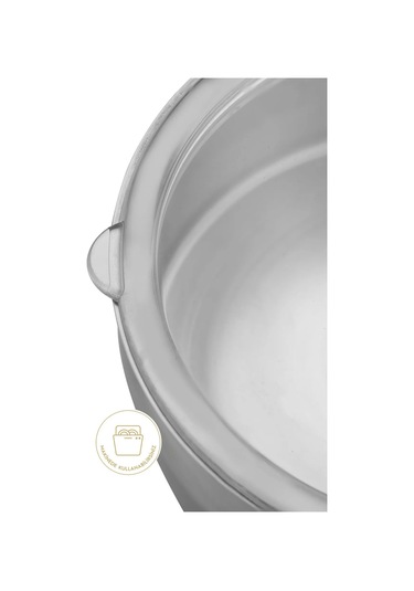 6 Parça Aldip Çelik Saklama Kabı Seti 3'lü 16-18-20 Cm - Şeffaf Kapaklı Metal Saklama Kabı Gümüş