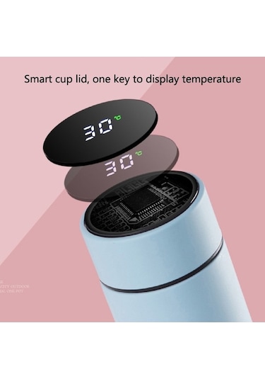 Novahub 393 Mini Termos Bardak, Yolculuk İçin Mükemmel Pembe