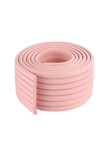 Koruma Çarpışma Yastığı Köpük Tampon Masa Köşe Koruyucu Masa Kenar Koruma Şeridi Bebek Güvenliği Pembe