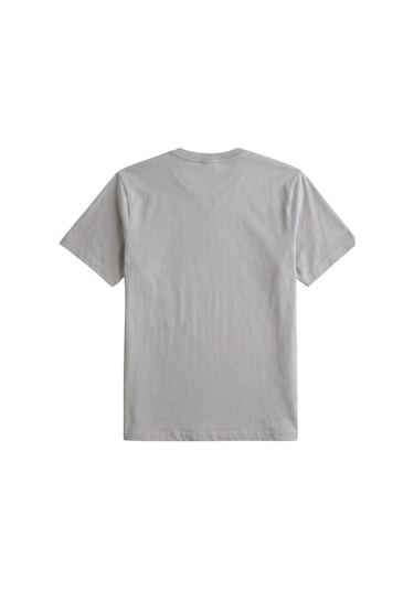 Genius Store Erkek Siyah Tişört %100 Pamuk Süprem Basic Tişört Bisiklet Yaka Nakışlı T-shirt Erkek-nakışlı Gri