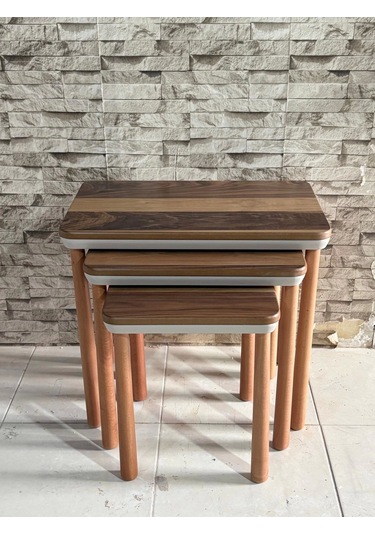 Nivemeshome Esta Ceviz-bej Zigon Sehpa Ceviz-bej