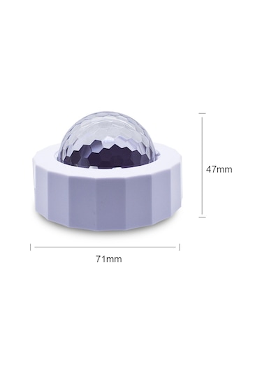 Qingmipy Araç İçi Usb Müzik Kontrollü 3 Renkli Led Ortam Aydınlatma Lambası - Ses Sensörlü Diğer