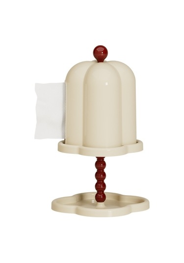 Beige Antik Tarzdaki Fransız Retro Doku Kutusu Gelişmiş Kutu Beyaz