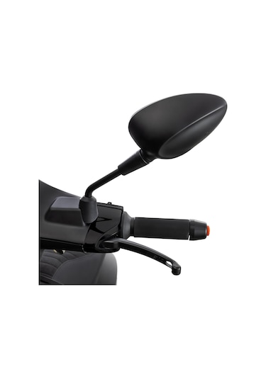 Vespa Sprint Ayna Kısa Tip Mat Siyah Takım M8 2013-2023 / Sıp
