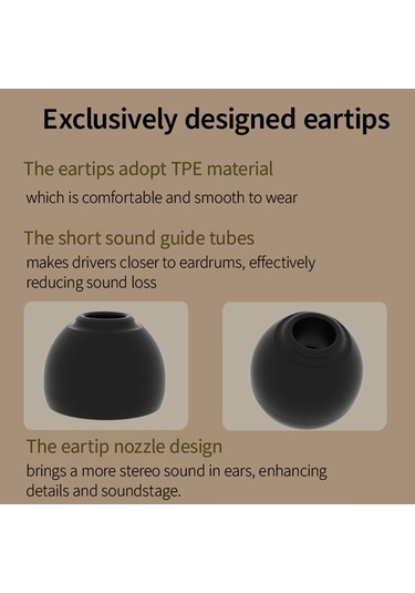 Pazly Kahverengi/siyah Ccz Profesyonel Kulak İçi Kulaklık Ergonomik Tasarım 10mm Çift Manyetik Bas Ve Tiz Spor Müzik İçin Siyah