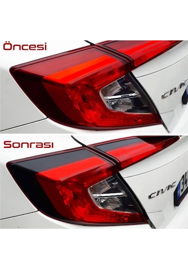 Honda Cıvıc Fc5 Stop Çerçeve Sticker-Kolay Uygulama-Uzun Ömürlü