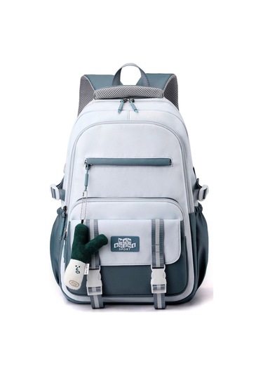 Büyük Kapasiteli Sırt Çantası, Sade Tasarım, Üniversite Kız Öğrencileri Ve İlkokul Öğrencileri İçin Spor Tarzı Omuz Çantası, Kızlar İçin Şık Çift Omuzlu Çanta MAvi Mavi