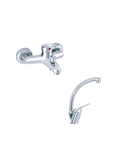 Erce Mix Kuğu Evye ve Banyo Bataryası Krom