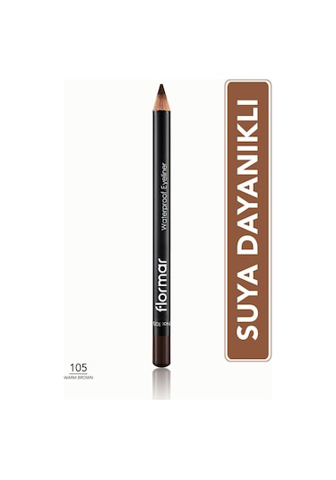 Flormar Waterproof Eyeliner Suya Dayanıklı Kajal Göz Kalemi 105 Warm Brown
