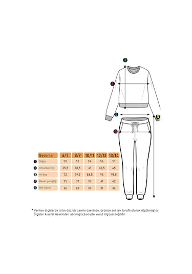 Toontoy Kız Çocuk Nakışlı Eşofman Takımı Siyah