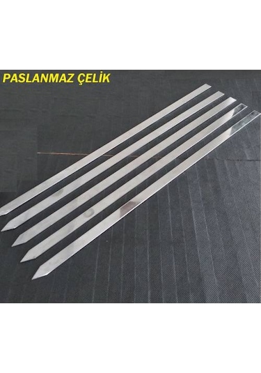 10 Adet Ömürlük Paslanmaz Çelik Krom Adana Kebap Şişi Kıyma