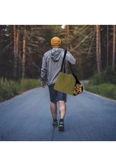 Suntek Ahşap Taşıyıcı Günlük Taşıyıcı Tote Çanta Kamp
