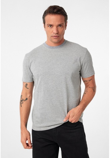 Luisa Erkek Oversize T-shirt Gri