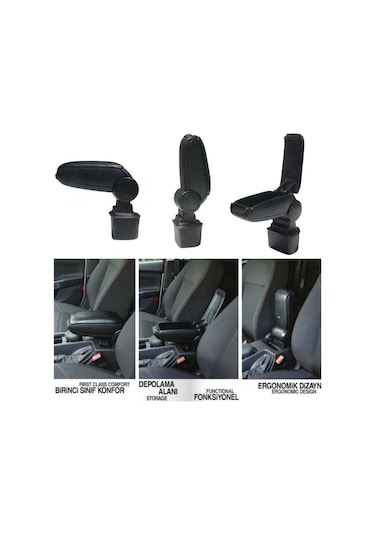 Skoda Rapid 2012 2013 2014 2015 2016 2017 Uyumlu Araca Özel Kolçak Kol Dayama Orta Konsol