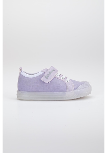 Şirinbebe Şiringenç Keten Lila Kız İlkadım Bebek Çocuk Ayakkabısı-2898-lila Lila