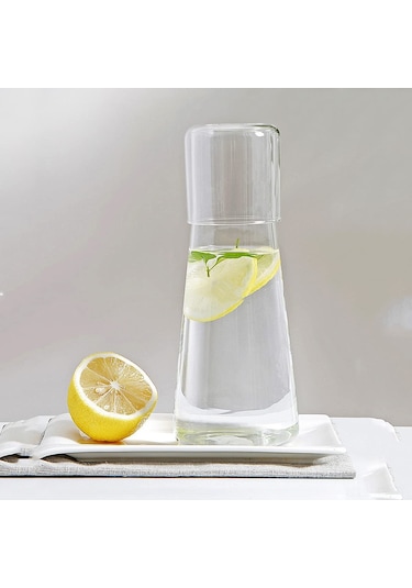 Teltree Dayanıklı Borosilikat Cam Su Sürahisi - Modern Ve Şık Tasarım Beyaz