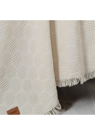 Kanz Bebek Waffle Müslin Nakışlı Pike Knz-021 Ponny Ponny