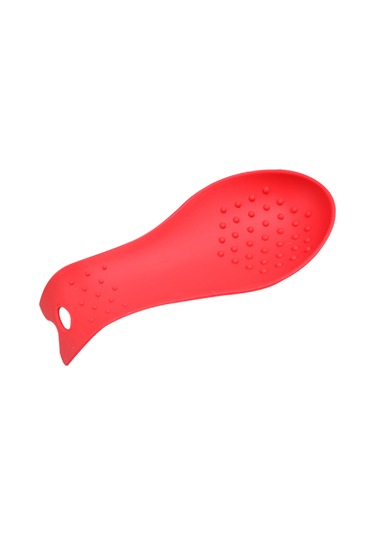 Dianziye Küçük Mutfak Aletleri Silikon Kaşık Tutucu 23 Cm Büyük Boy Ev Kullanıma Uygun Temiz Ve Pratik Kırmızı